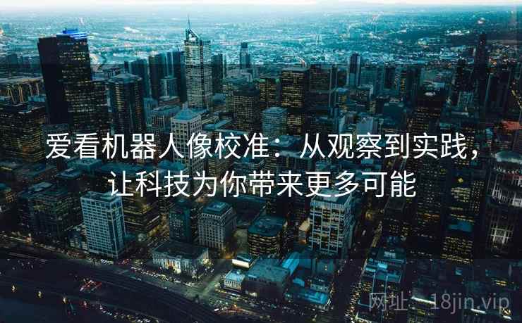 爱看机器人像校准：从观察到实践，让科技为你带来更多可能